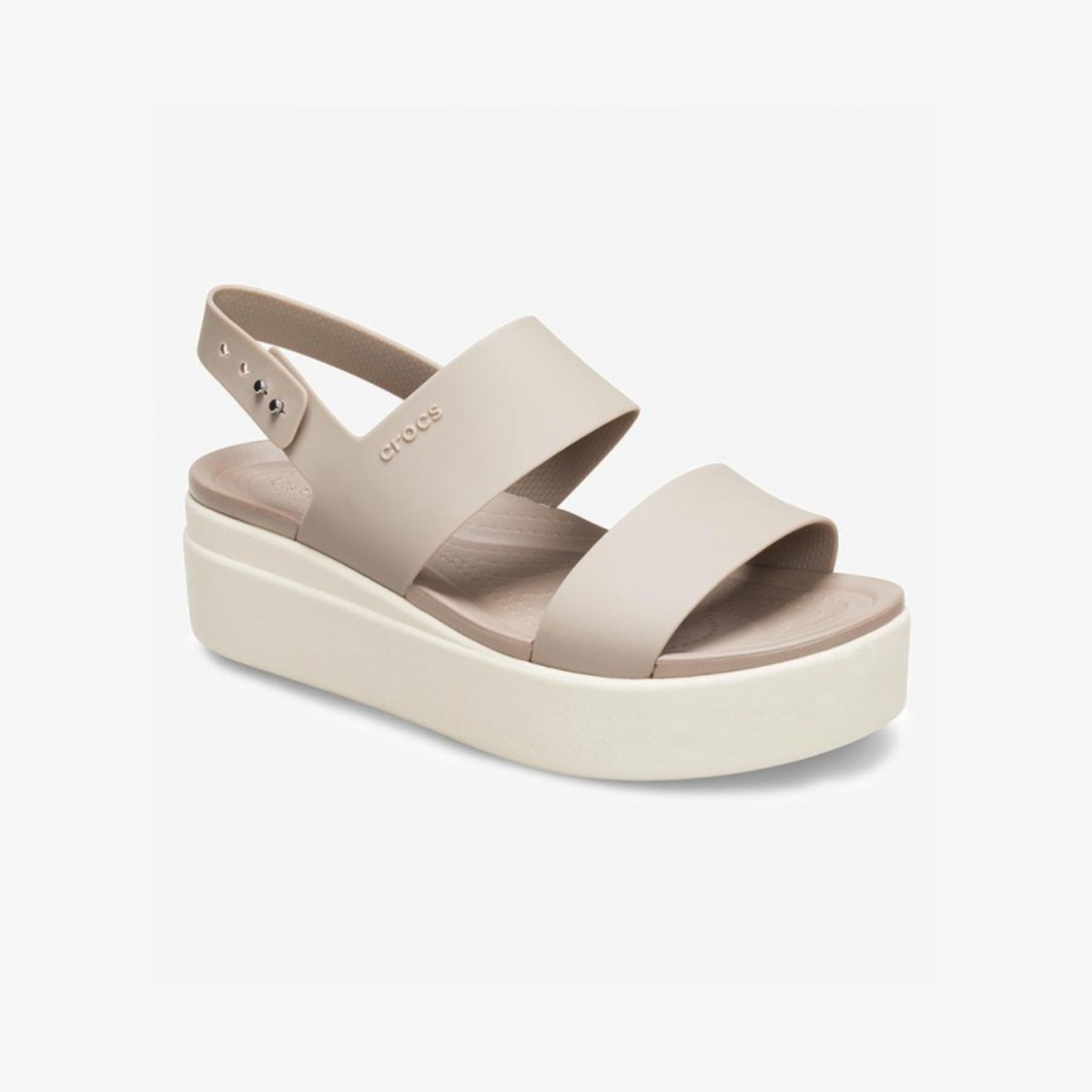 Crocs Brooklyn Low Wedge Women Sandals - BEG