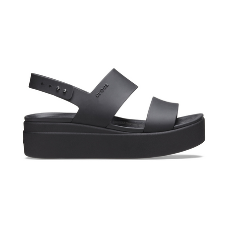 Crocs Brooklyn Low Wedge Women Sandals - BLK - Black / 36-37