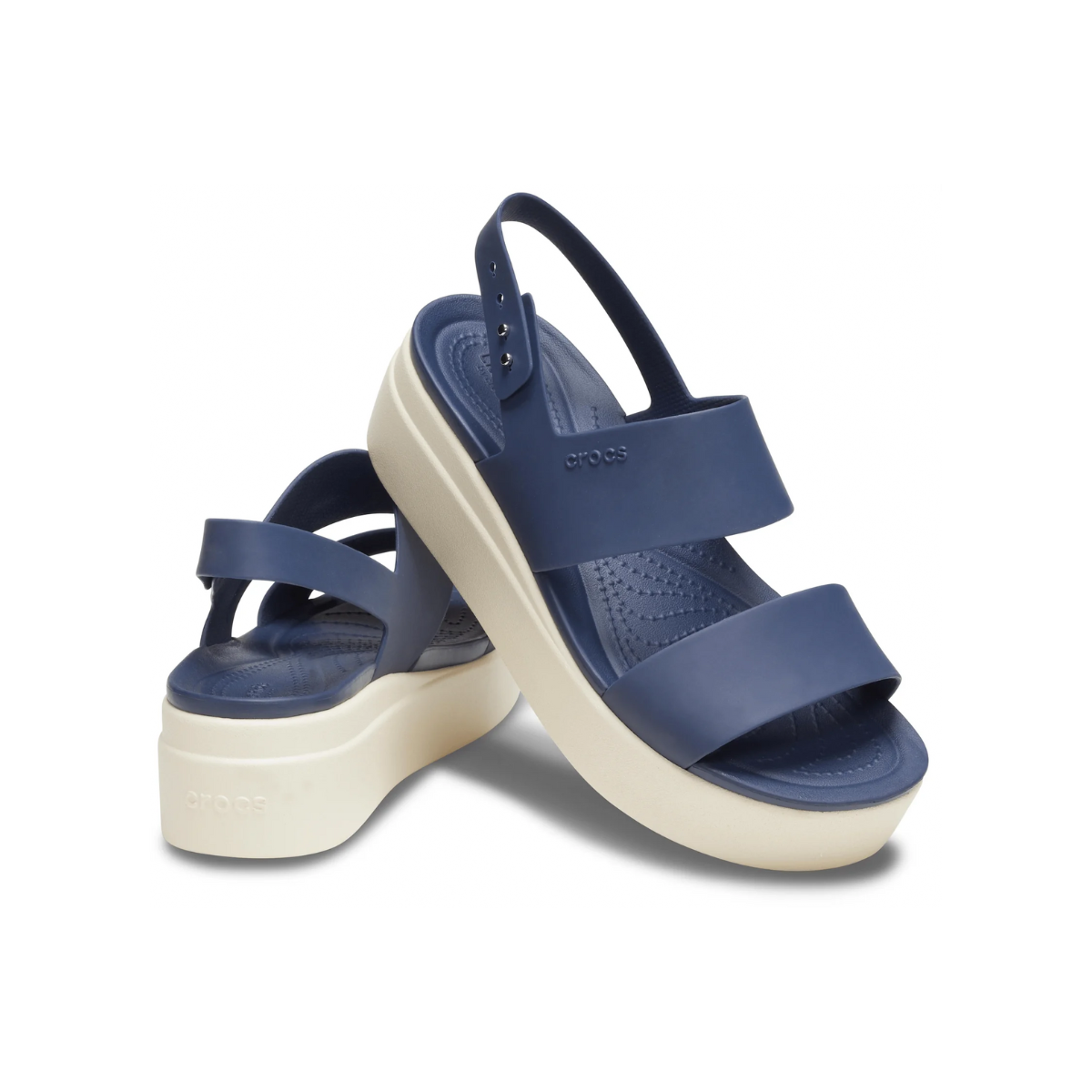 Crocs Brooklyn Low Wedge Women Sandals - NVY