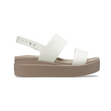 Crocs Brooklyn Low Wedge Women Sandals - Oyster - Oyster / 35-36