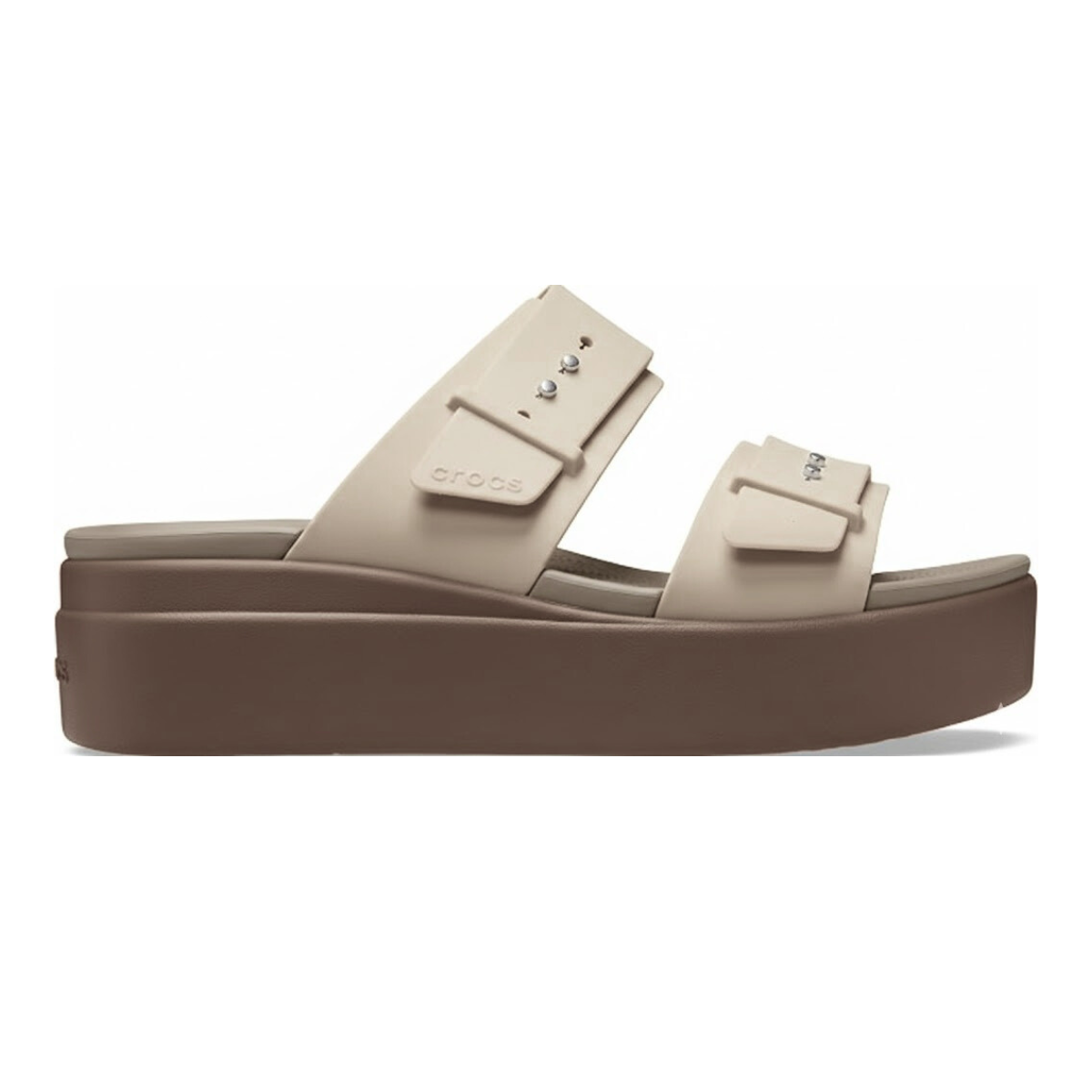 Crocs Brooklyn Low Wedge Women Sandals - WHT - White / 36-37