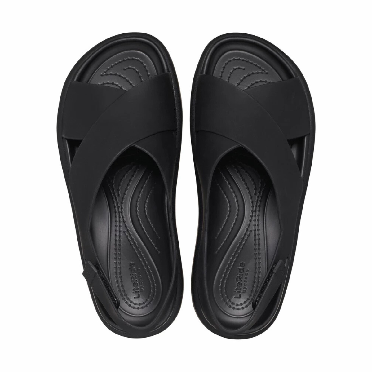 Crocs Brooklyn Luxe Cross Strap - BLK