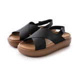 Crocs Brooklyn Luxe Cross Strap - BLKBRN