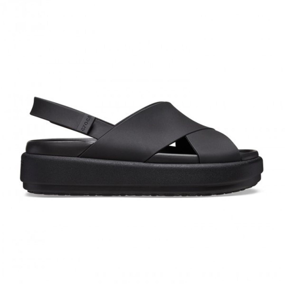 Crocs Brooklyn Luxe X-Strap Women Sandals - BLK - Black / 36-37