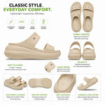 Crocs Classic Crush Shimmer Women Sandal - BEG