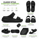 Crocs Classic Crush Shimmer Women Sandal - BLK