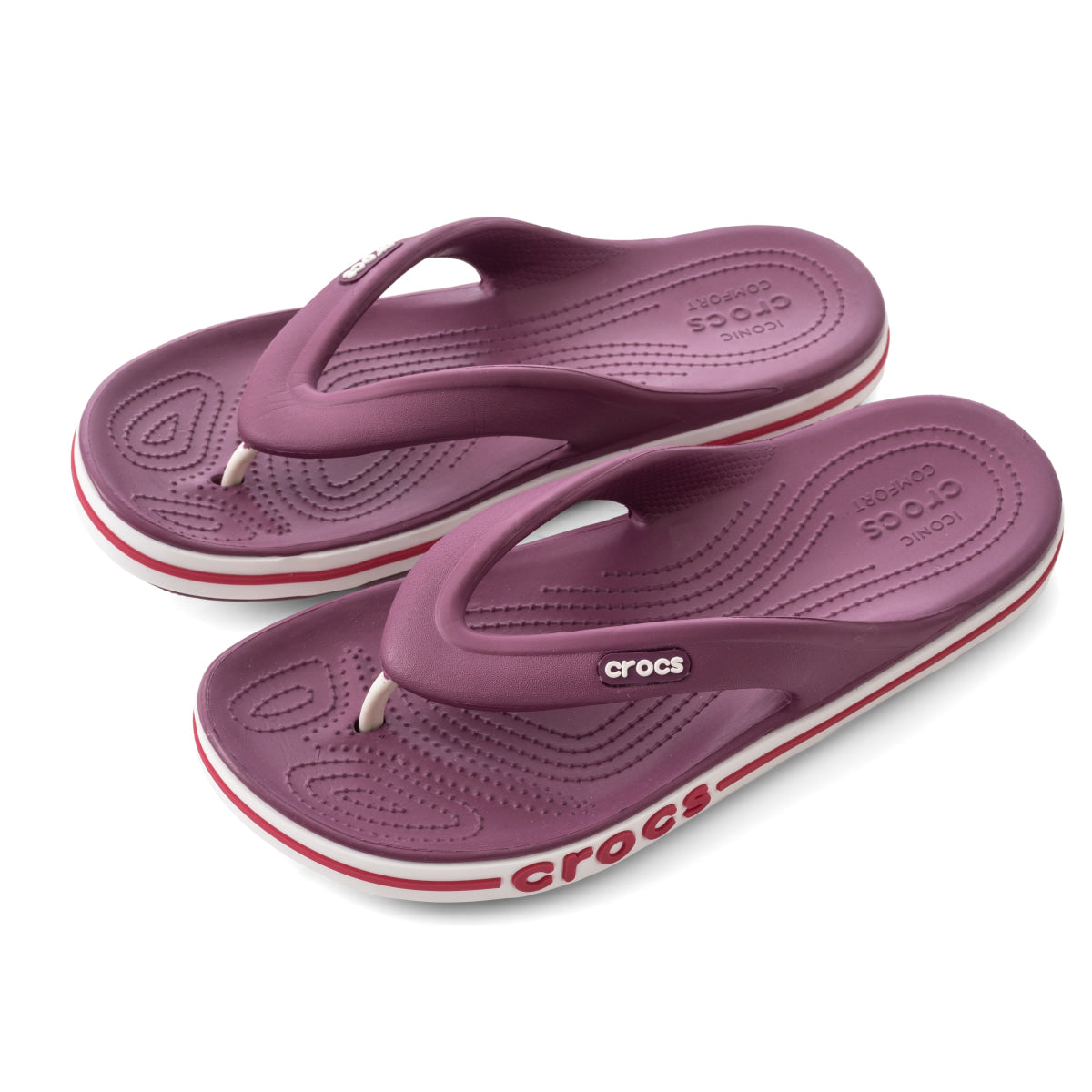 Crocs Flip Flops by Payband -BUR - Burgundy / 30