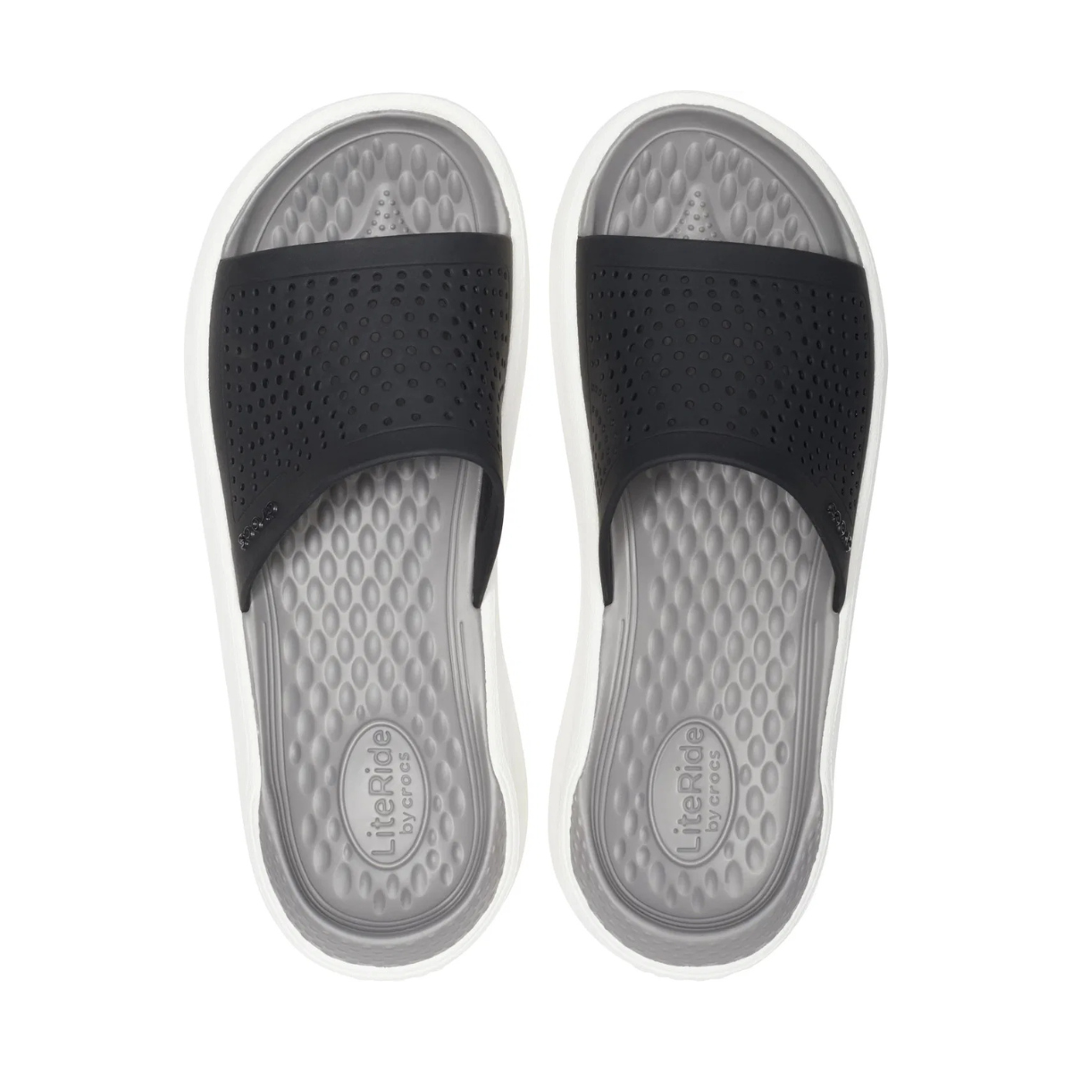 Crocs LiteRide Men Slipper - BLKWHT