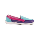 Crocs Walu Canvas Loafer Women - Aqua/Fuchsia