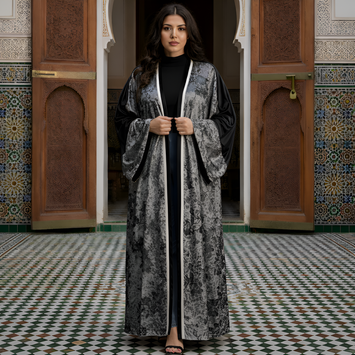 I Love Fashion Ramadan Kaftan - BLK - Black / One size