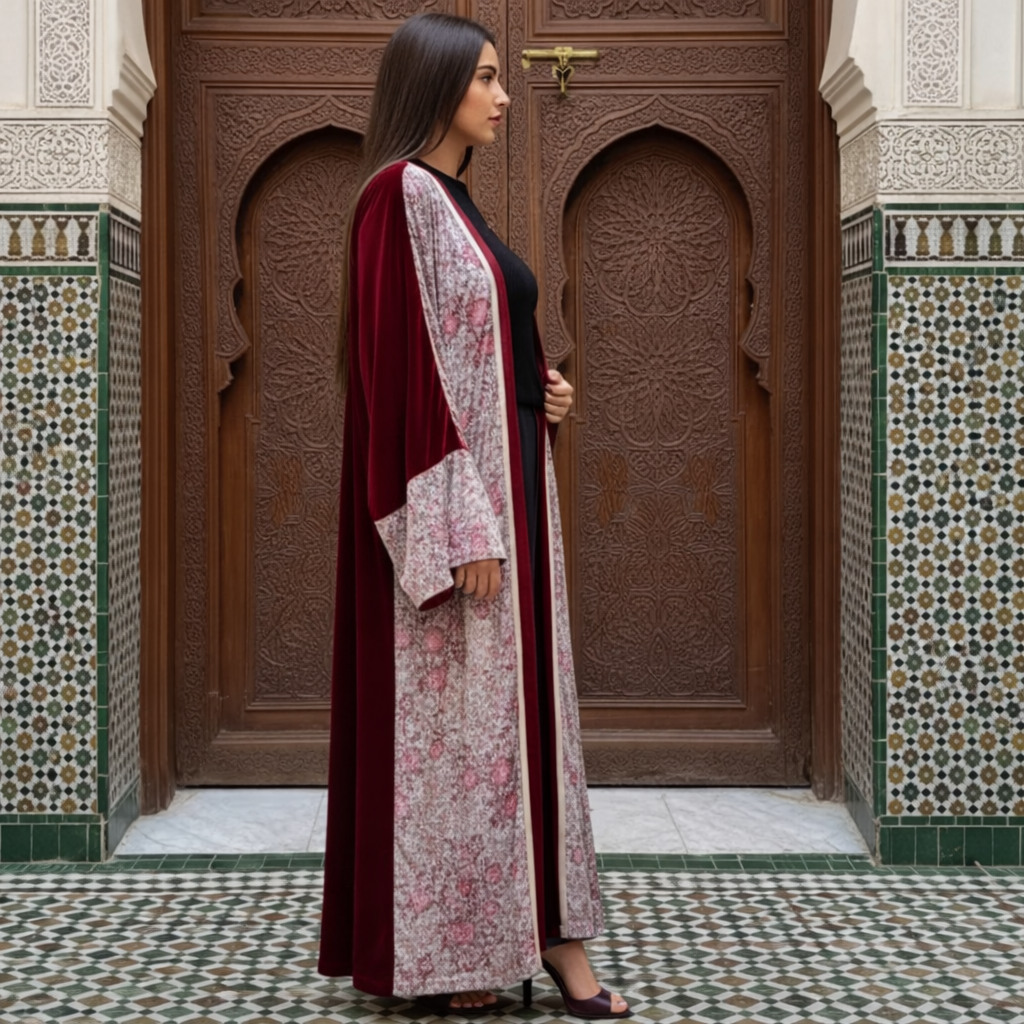 I Love Fashion Ramadan Kaftan - RED - Red / One size