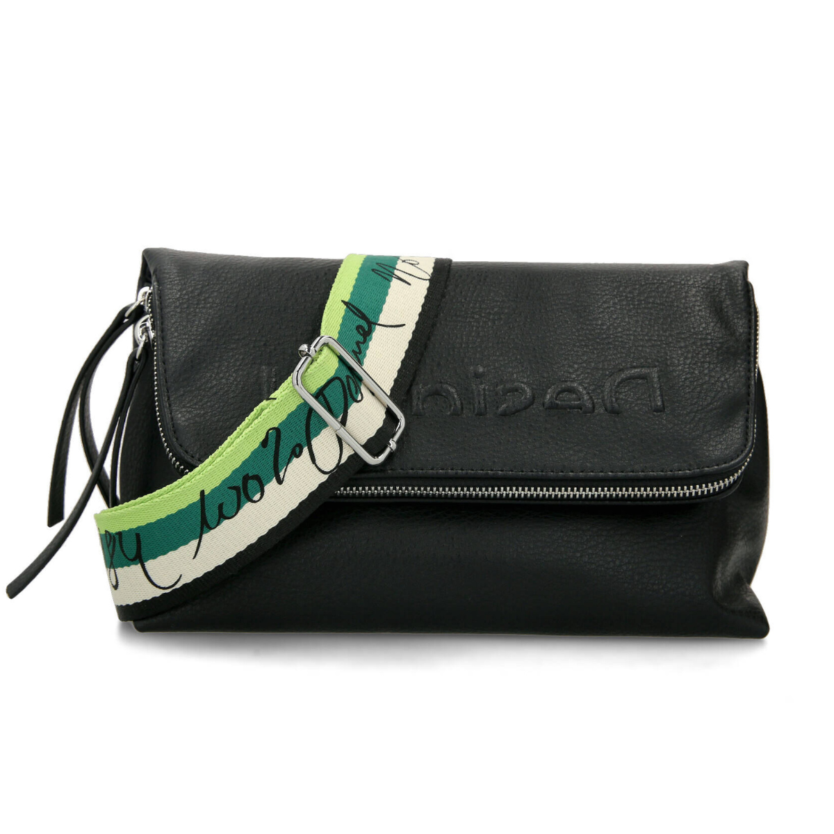 Desigual Bols_Embossed Half Venecia Logo-BLK - Black