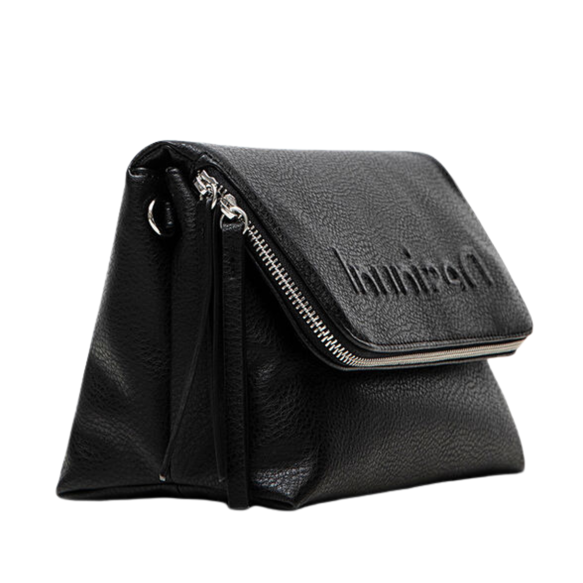 Desigual Bols_Embossed Half Venecia Logo-BLK - Black