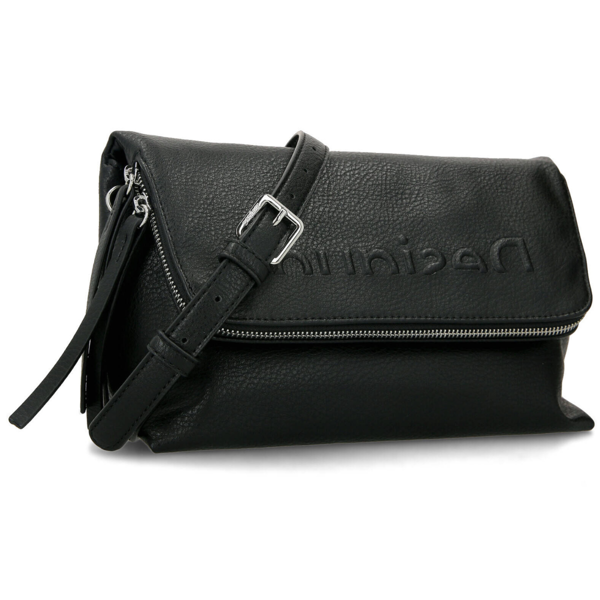 Desigual Bols_Embossed Half Venecia Logo-BLK - Black