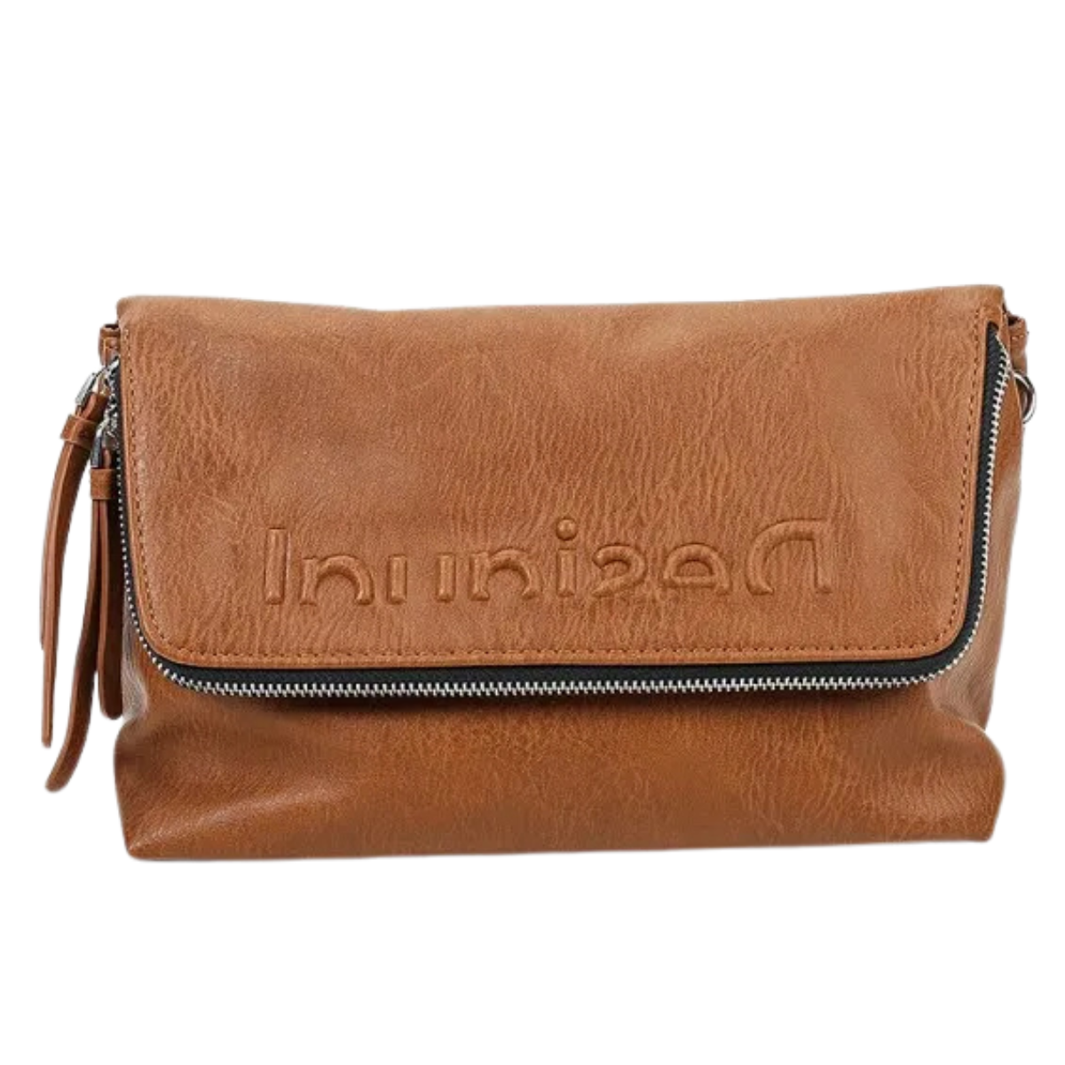 Desigual Bols_Embossed Half Venecia Logo-BRN - Brown