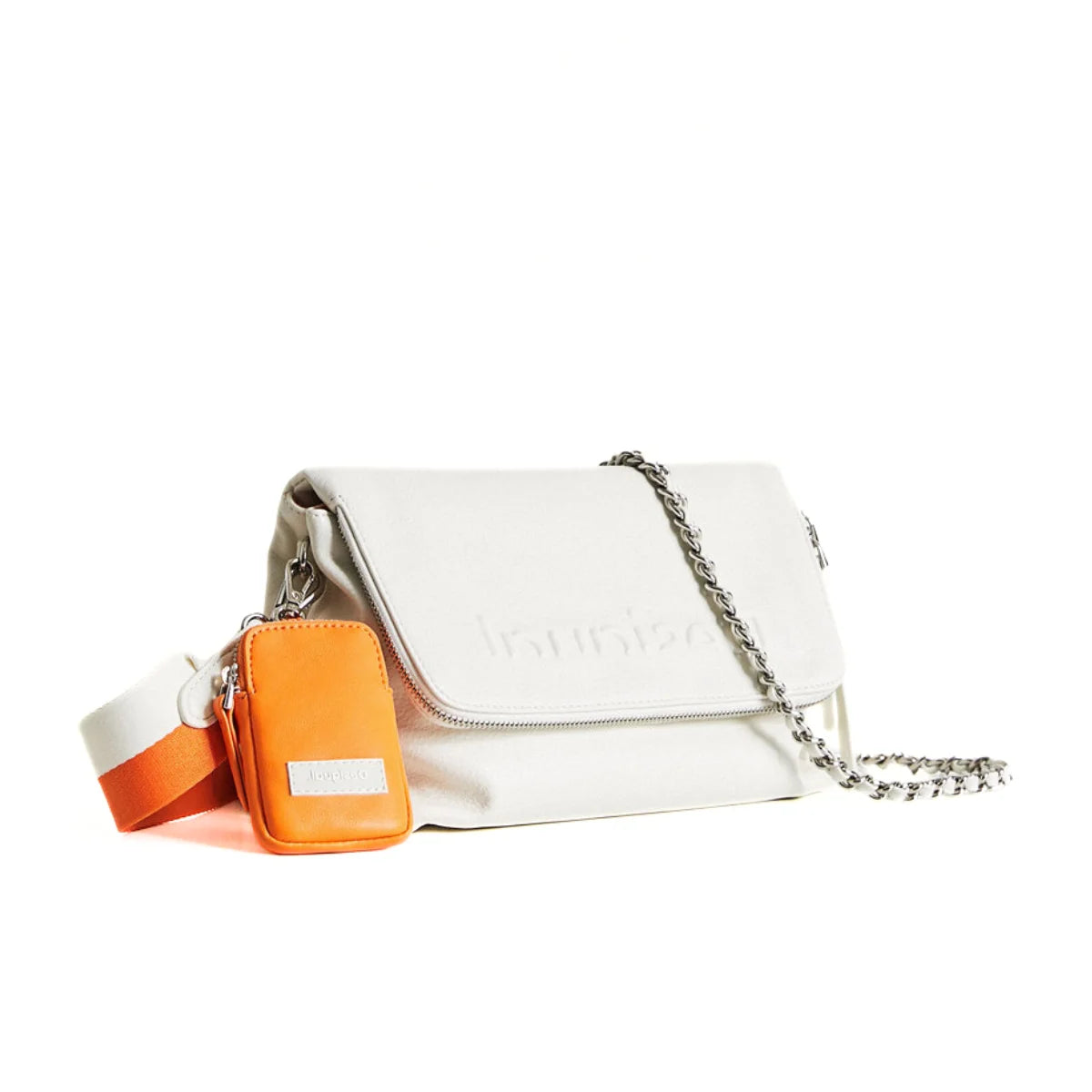 Desigual Bols_Embossed Half Venecia Logo- WHT - White