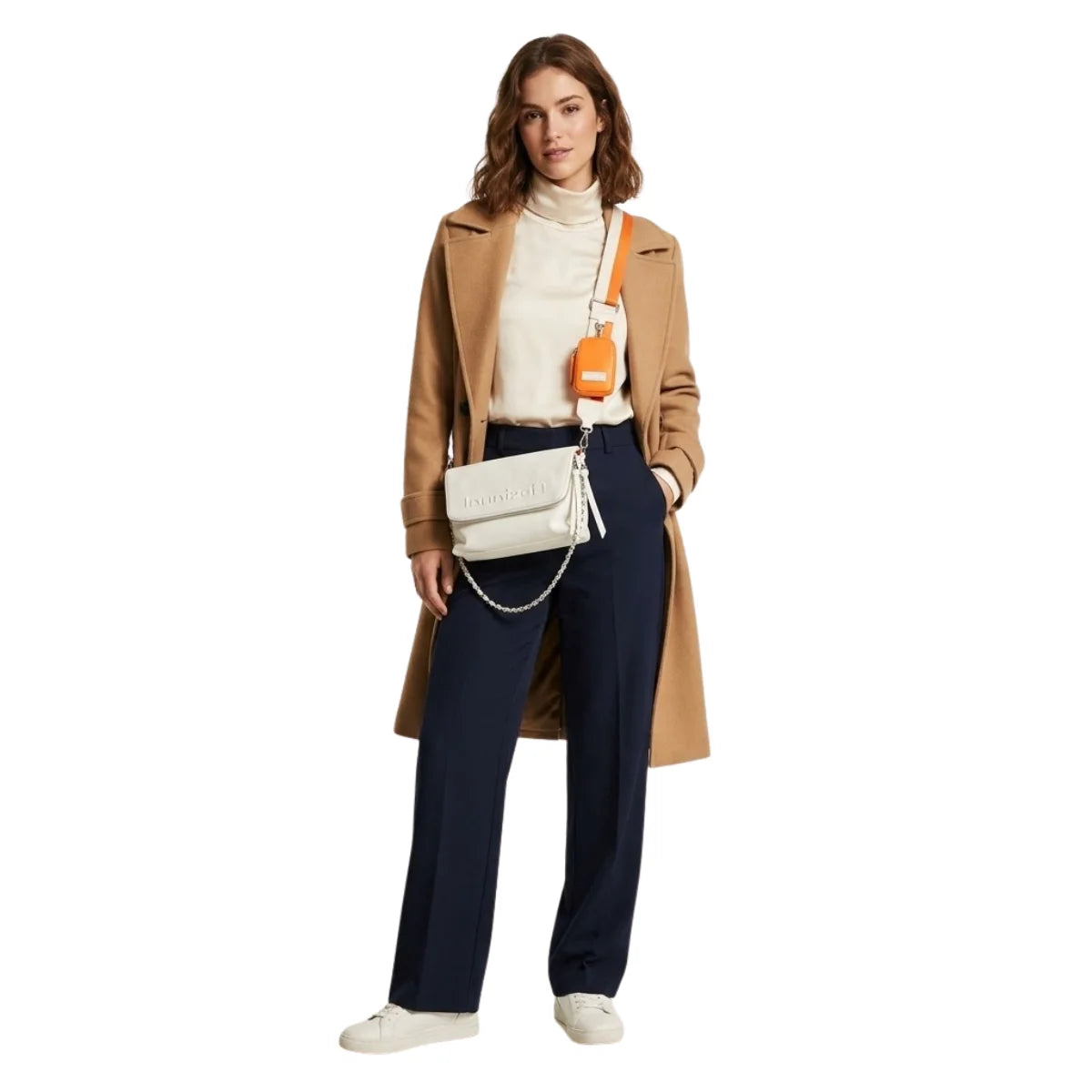 Desigual Bols_Embossed Half Venecia Logo- WHT - White