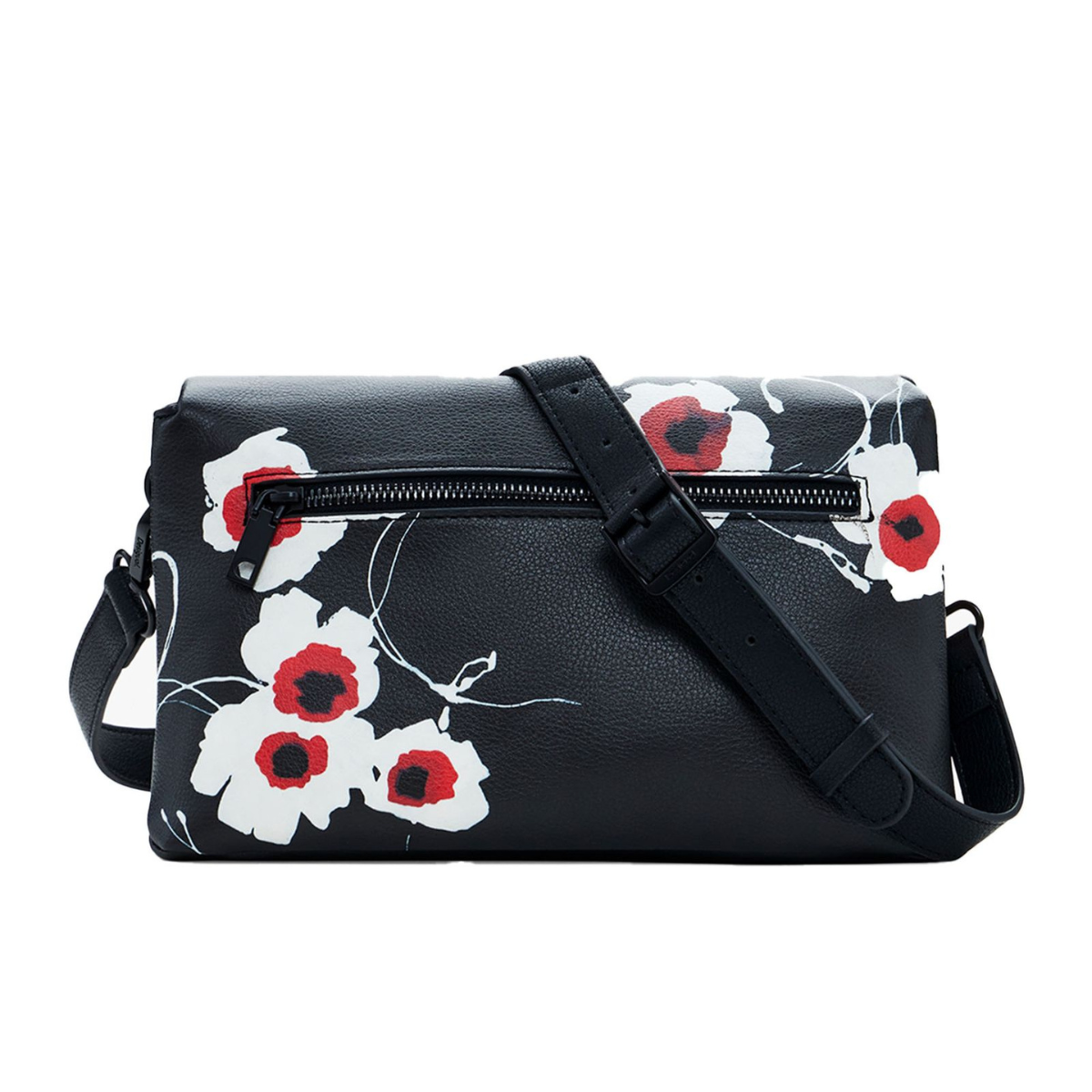 Desigual Flora shoulder bag Women - BLKRED - Black-Red
