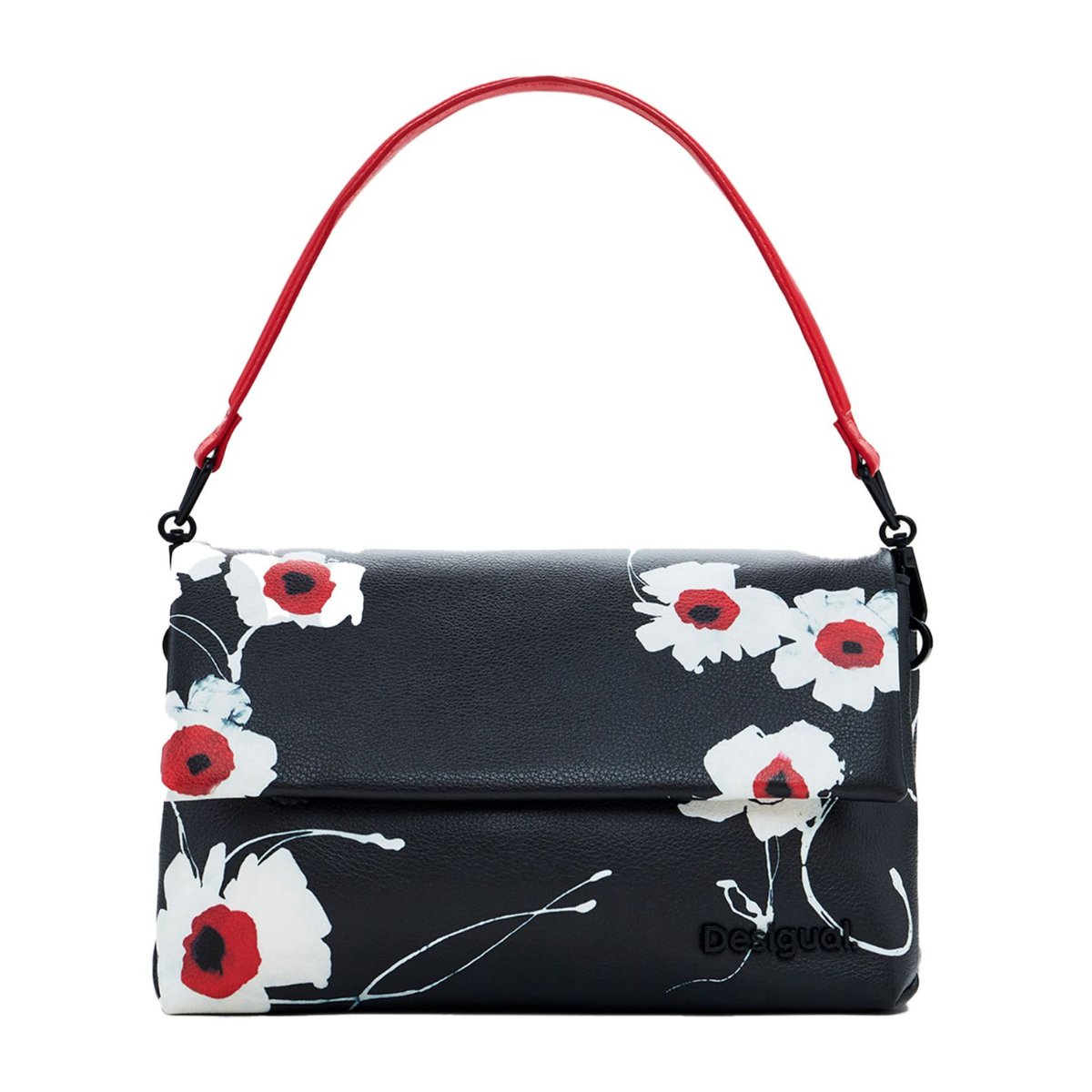 Desigual Flora shoulder bag Women - BLKRED - Black-Red