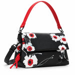 Desigual Ribbed Shoulder Bag Women - BLK - Black
