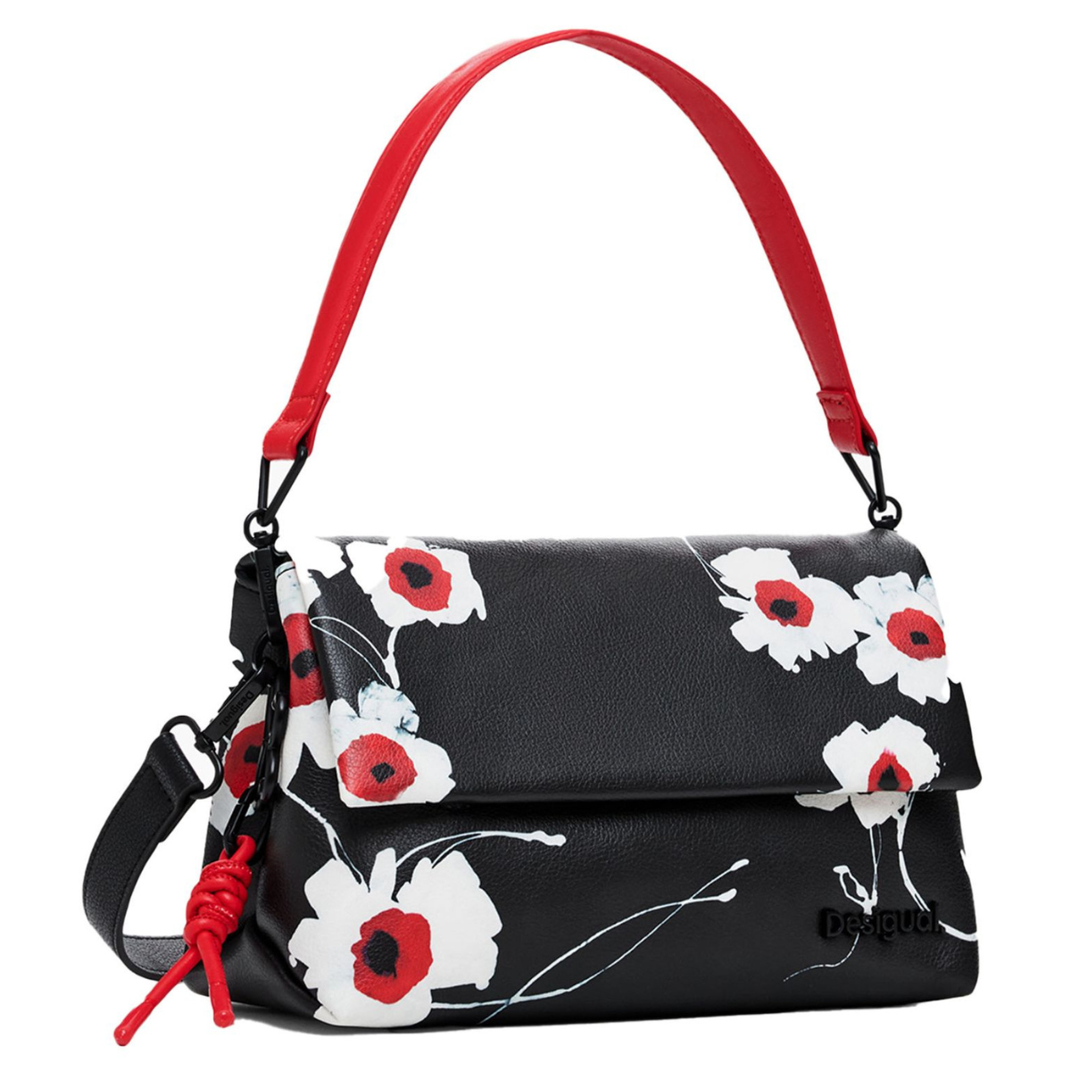 Desigual Flora shoulder bag Women - BLKRED - Black-Red