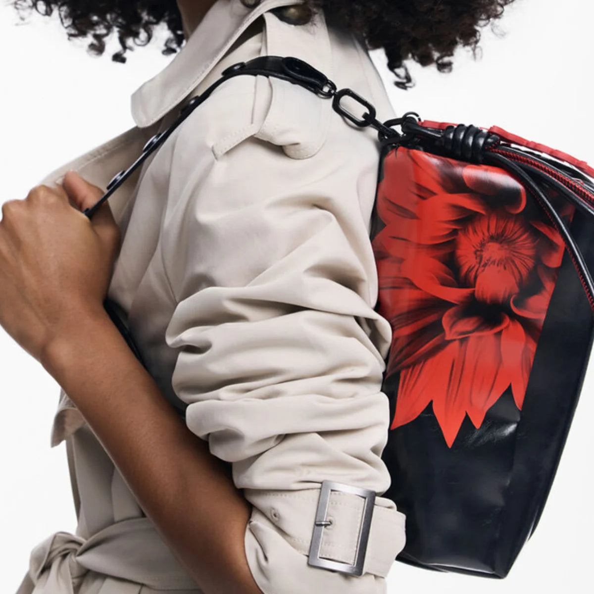 Desigual Flowerina Crossbody Bag Women - BLK - Black