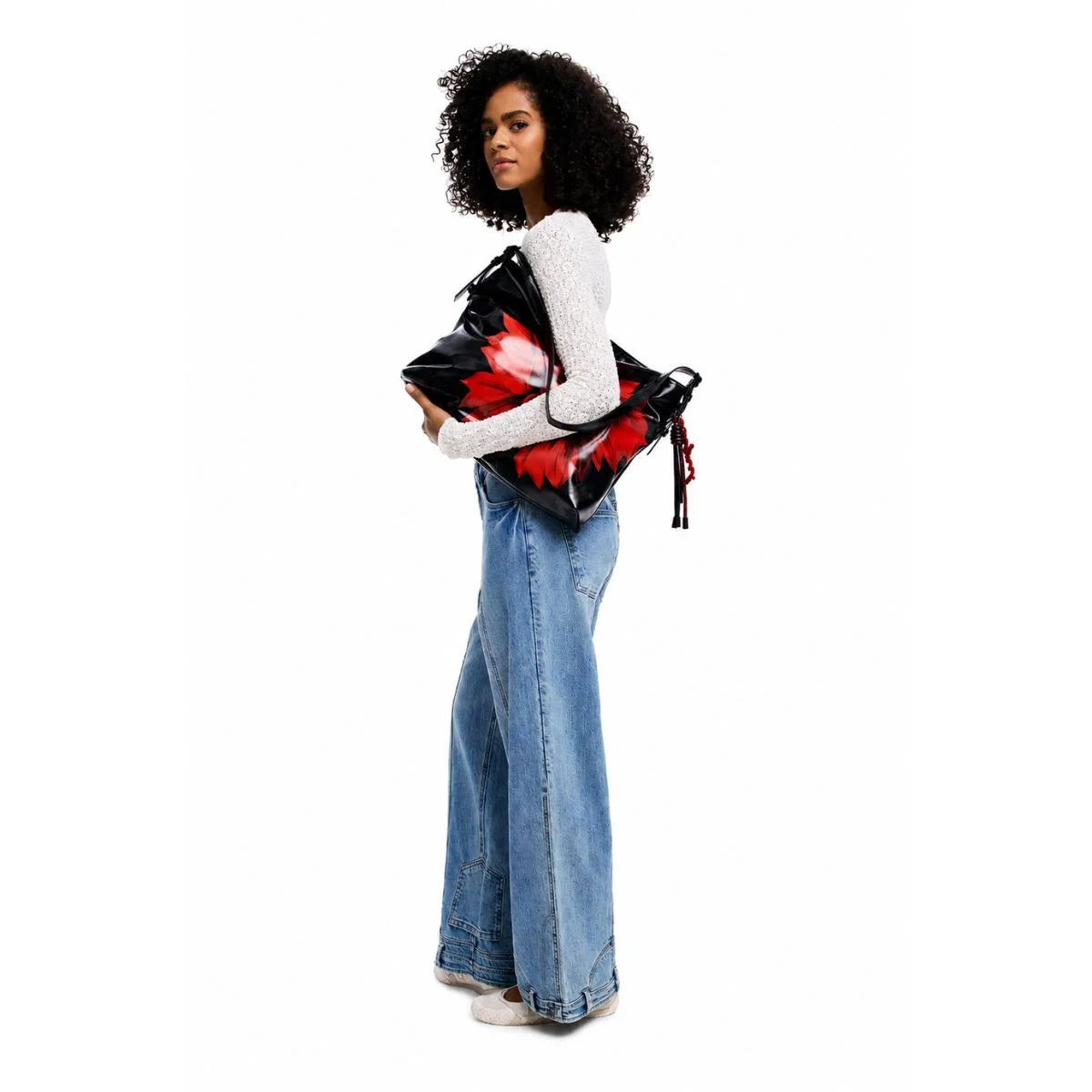 Desigual Flowerina Crossbody Bag Women - BLK - Black