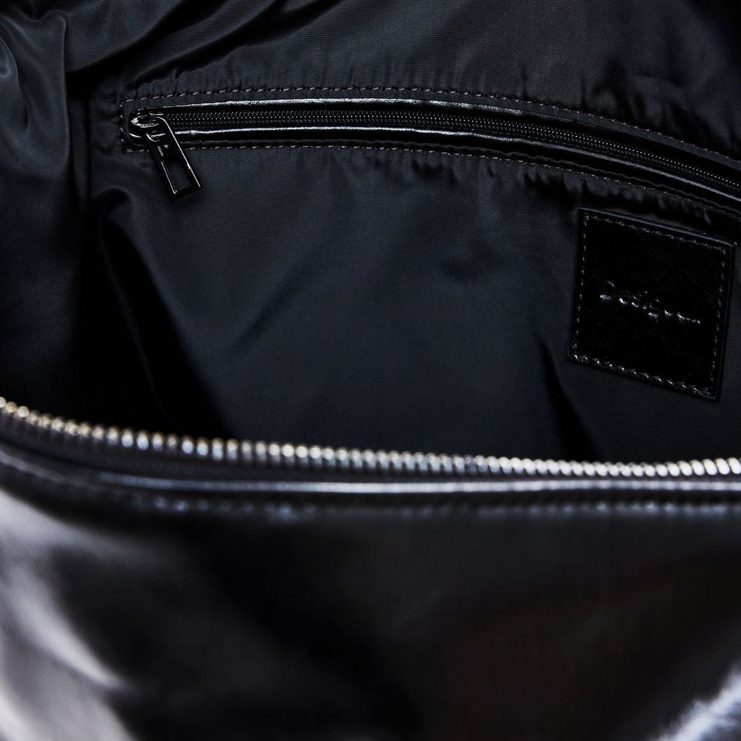 Desigual Large Shiny Woven Bag Women - BLK - Black