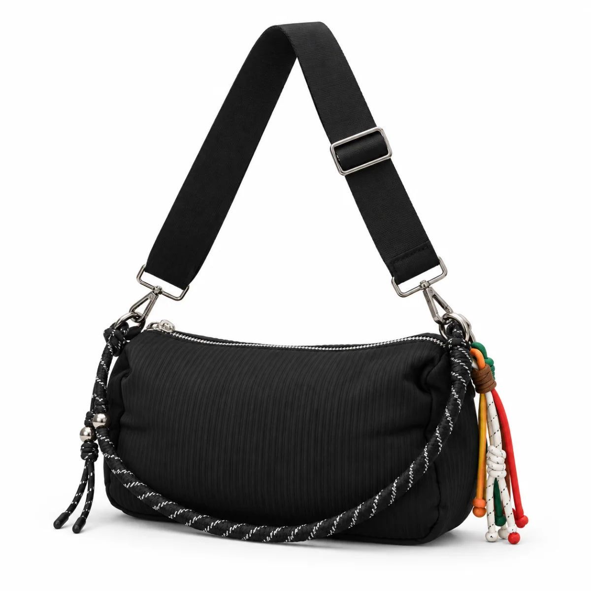Desigual Logo Shoulder Bag Women - BLK - Black