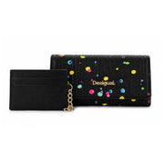 Desigual Long coin purse card-holder Wallet Women - BLK - Black