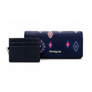 Desigual Long coin purse card-holder Wallet Women - NVY - Navy