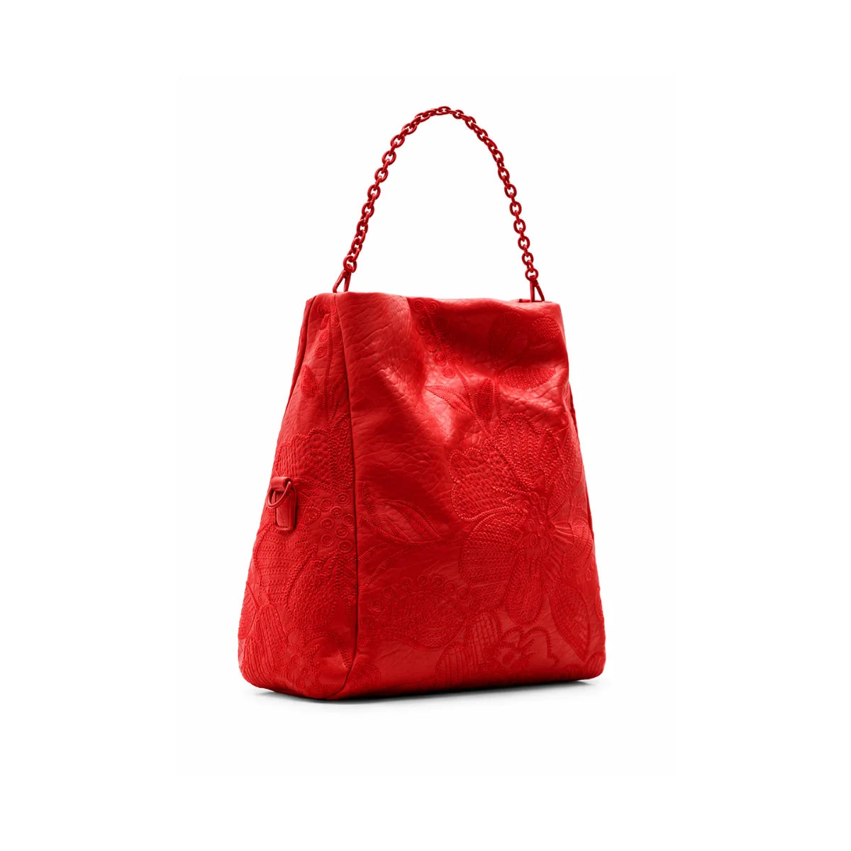 Desigual M embroidered floral shoulder bag - RED - Red