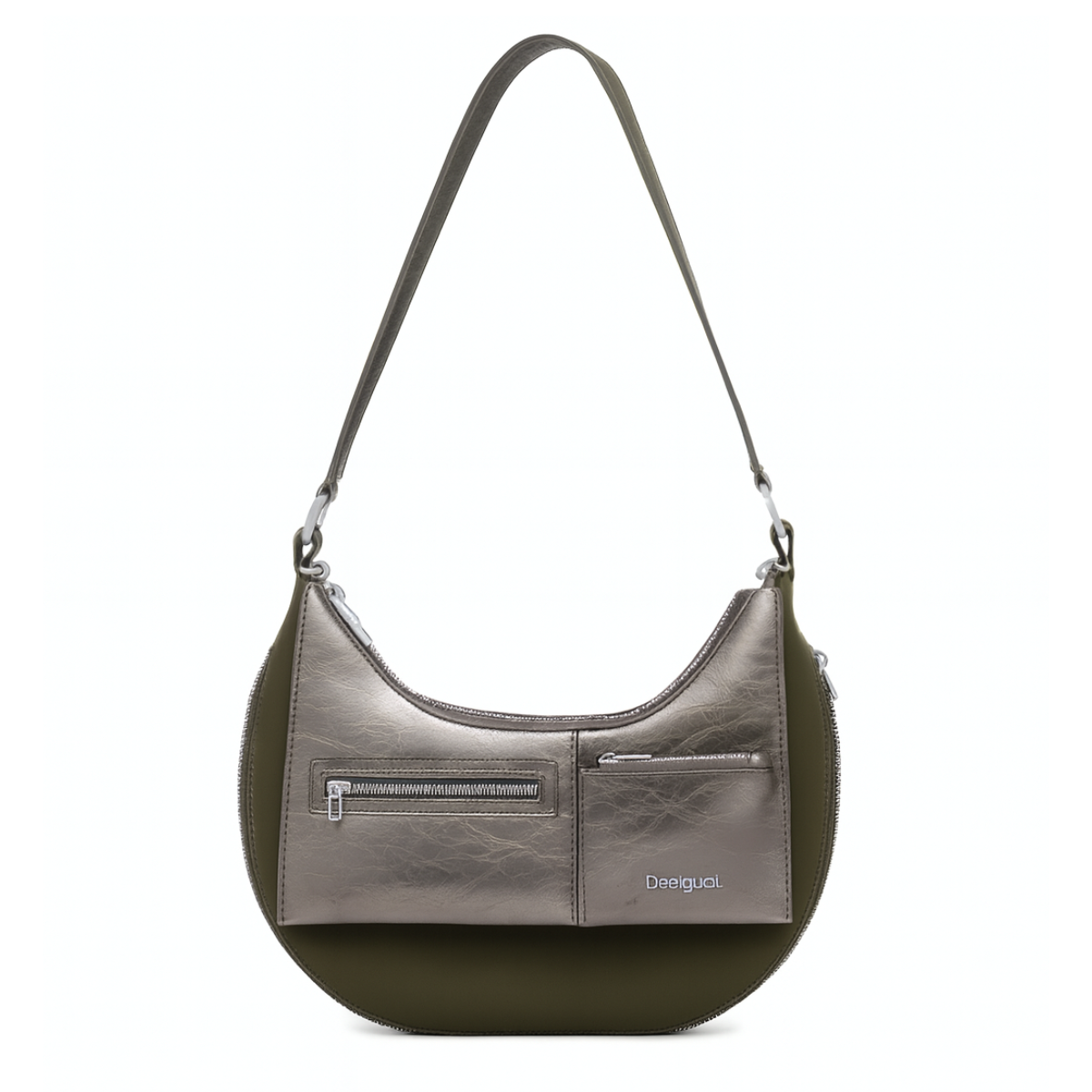 Desigual Medium detachable two-tone bag Woman - OLVSHMP - Olive