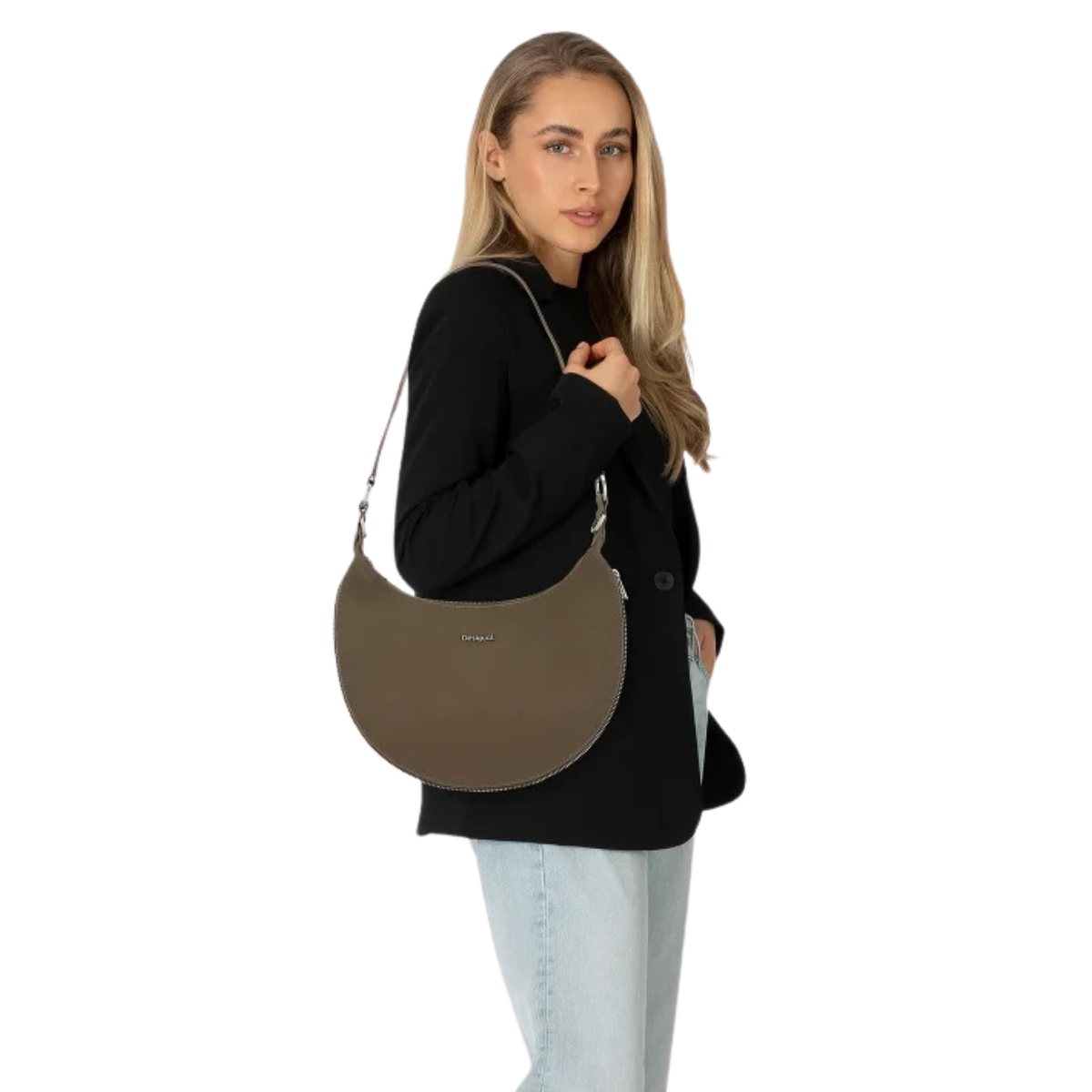 Desigual Medium detachable two-tone bag Woman - OLVSHMP - Olive