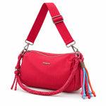 Desigual Medium Faux Leather Charm Bag Women - RED - Red