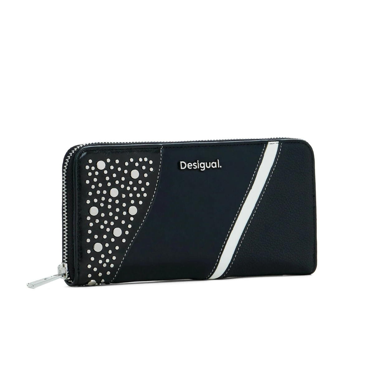 Desigual Medium studded Wallet Women - BLK - Black