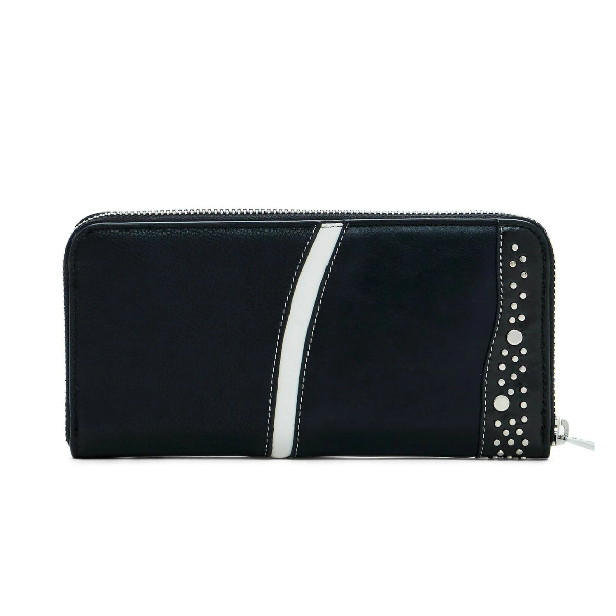 Desigual Medium studded Wallet Women - BLK - Black