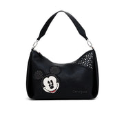 Desigual Mickey and polka dot Shoulder Bag Women - BLK - Black