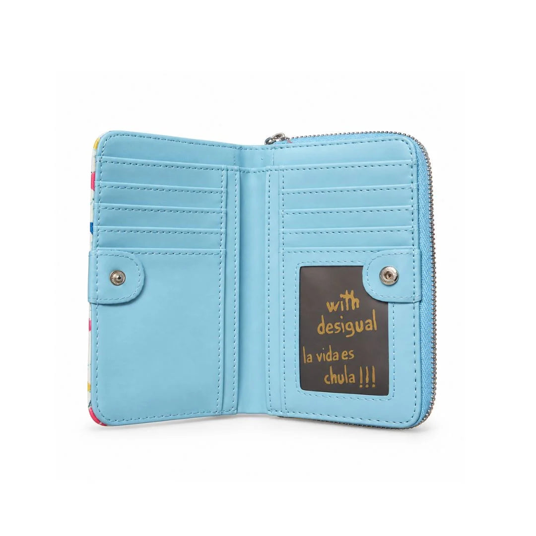 Desigual painting portfolio Wallet Women - WHT - White