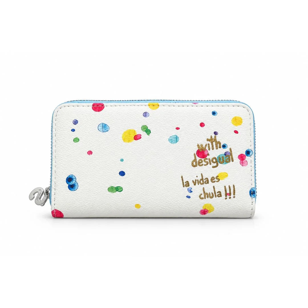 Desigual painting portfolio Wallet Women - WHT - White