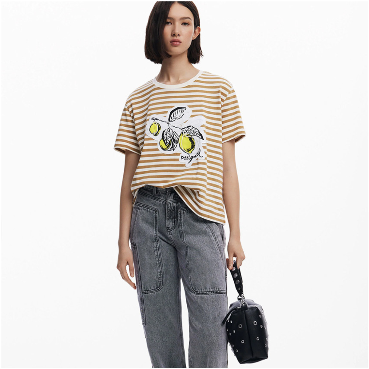 Desigual Rebel Bergamo Shoulder Bag Women - BLK - Black