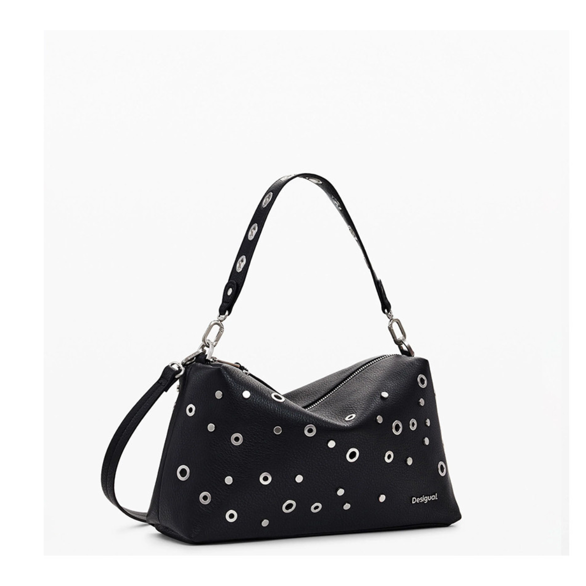Desigual Rebel Bergamo Shoulder Bag Women - BLK - Black