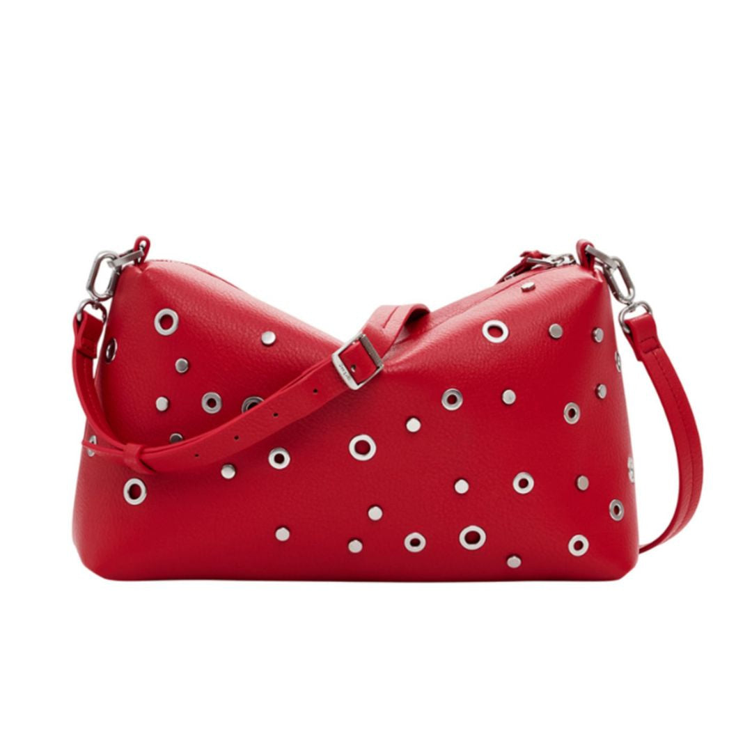 Desigual Rebel Bergamo Shoulder Bag Women - RED - Red