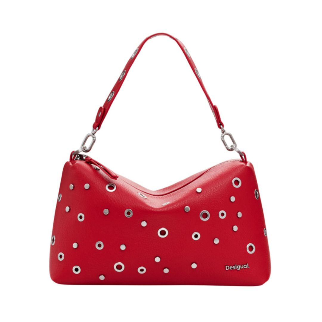 Desigual Rebel Bergamo Shoulder Bag Women - RED - Red