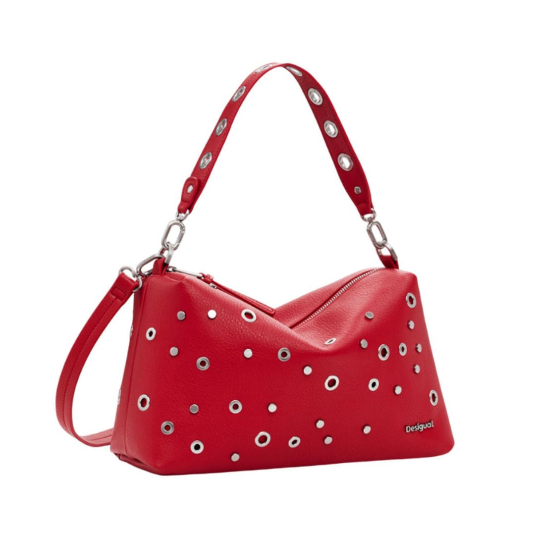 Desigual Rebel Bergamo Shoulder Bag Women - RED - Red