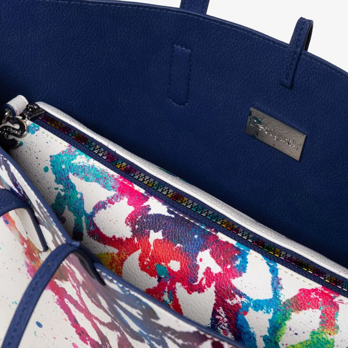 Desigual Reversible Bag with Mandalas Rio Shoulder Bag Women - MLT - Multi