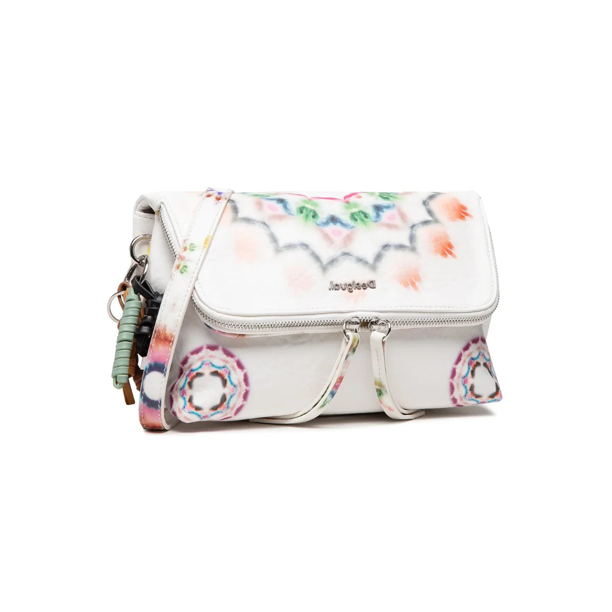 Desigual tie-dye mandalas shoulder bag Women - WHT - White