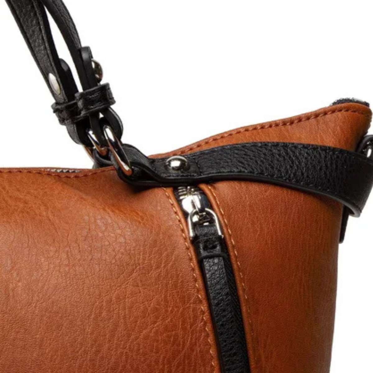 Desigual Women’s Hobo Handbag Half Libia Embossed-BRN