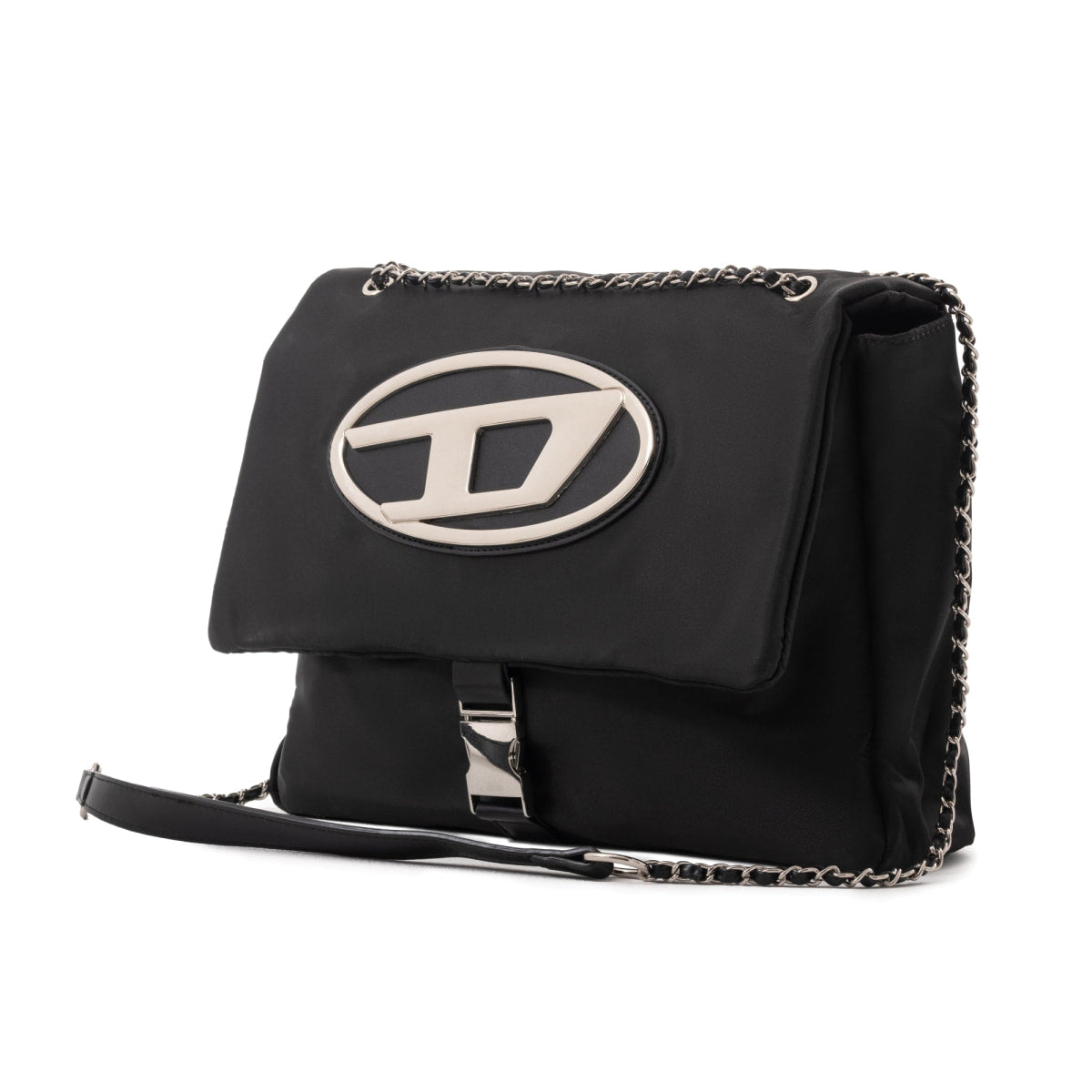 Diesel Nylon Shoulder Bag D-3005 for Women - BLK - Black