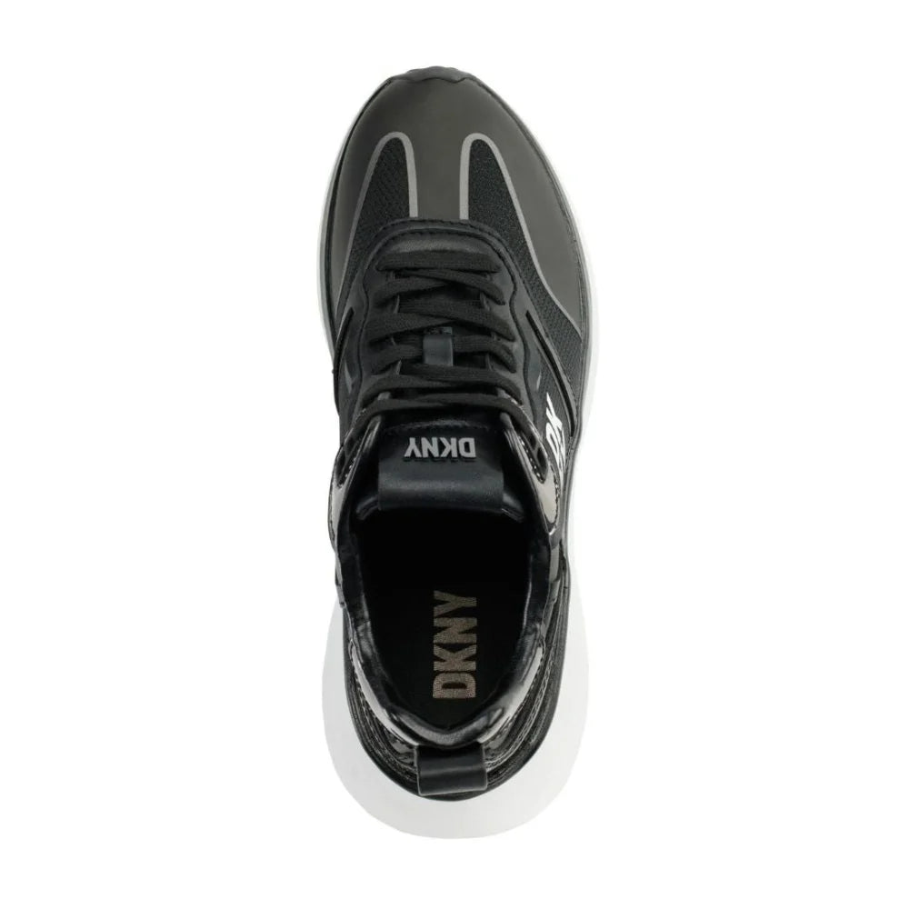 DKNY AKI Lace up Sneaker Women - BLKWHT - 36 / Black/ White